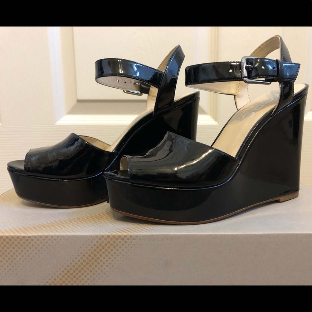 KORS Micheal Kors Patent Leather Platform Shoes